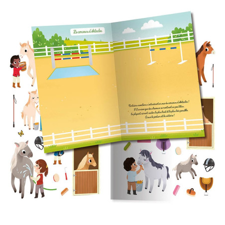 Cahier Mes Premiers Autocollants Les Chevaux et les Poneys AUZOU