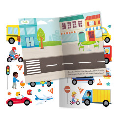 Cahier 500 autocollants Police et Pompiers AUZOU