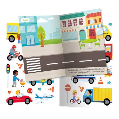 Cahier 500 autocollants Police et Pompiers AUZOU