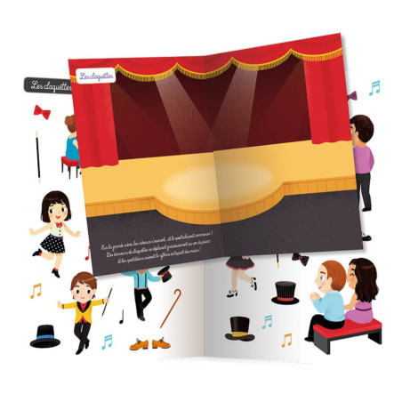 Cahier 500 autocollants Danse AUZOU