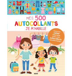 Cahier 500 autocollants Je m'Habille AUZOU