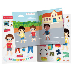 Cahier 500 autocollants Je m'Habille AUZOU