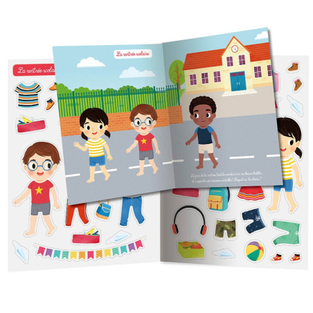 Cahier 500 autocollants Je m'Habille AUZOU