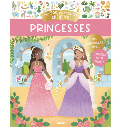 Cahier 500 autocollants créatifs Princesses AUZOU