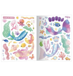 Cahier 500 autocollants créatifs Sirènes AUZOU