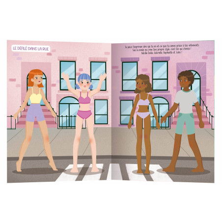 Cahier 500 autocollants créatifs Mes Créations de Mode AUZOU