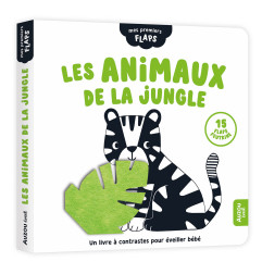 Livre imagier avec flap en feutrine Les Animaux de la Jungle AUZOU