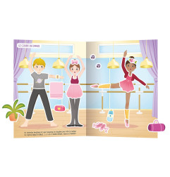Cahier 500 Autocollants Créatifs Jolies Danseuses AUZOU