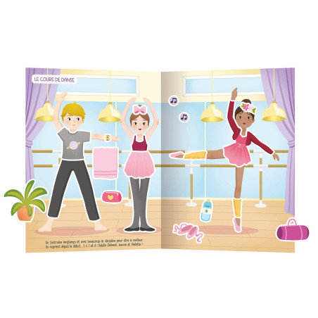 Cahier 500 Autocollants Créatifs Jolies Danseuses AUZOU
