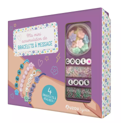 Coffret Ma Mini Accumulation de Bracelets à Message AUZOU