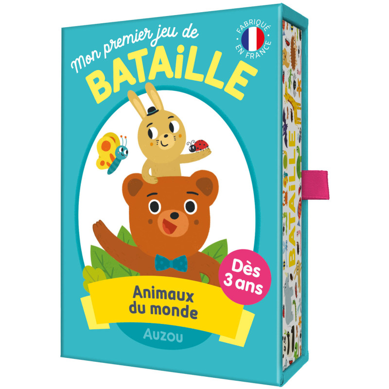 Jeu de cartes Mon Premier Jeu de Bataille Animaux du Monde AUZOU