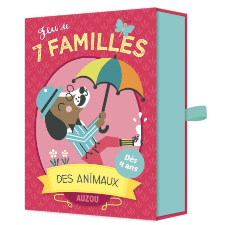Jeu de cartes 7 Familles des Animaux AUZOU