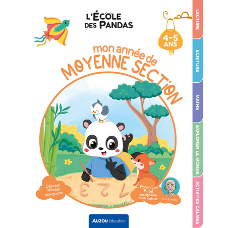 Cahier d'apprentissage l'Ecole des Pandas - Mon Année de Moyenne Section AUZOU