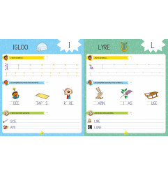 Mon Cahier d'Ecriture - Les héros du CP - Lettres Majuscules AUZOU