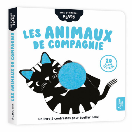 Livre imagier avec flap en feutrine Les Animaux de Compagnie AUZOU