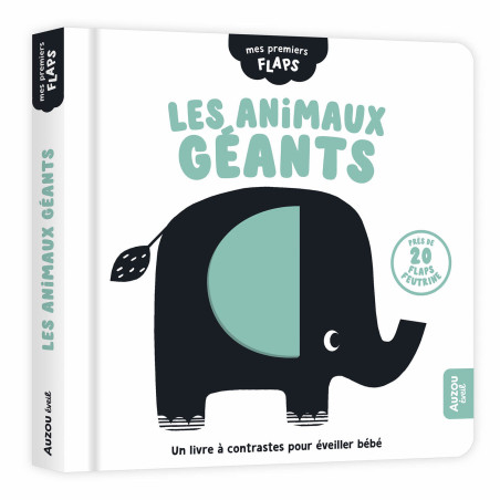 Livre imagier avec flap en feutrine Les Animaux Géants AUZOU
