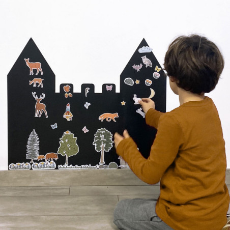 Tableau magnétique Château FERFLEX  et ses accessoires