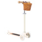 Trottinette BANWOOD Crème, avec panier osier