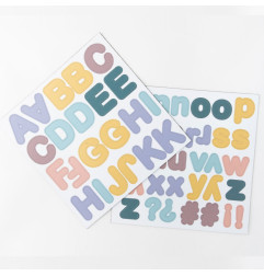 Jeu magnétique Lettres, coloris pastels FERFLEX