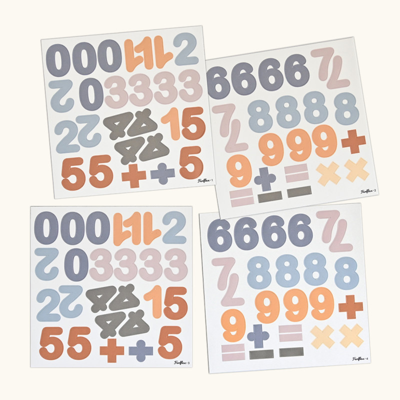 Jeu magnétique Chiffres, coloris bleu et caramel FERFLEX