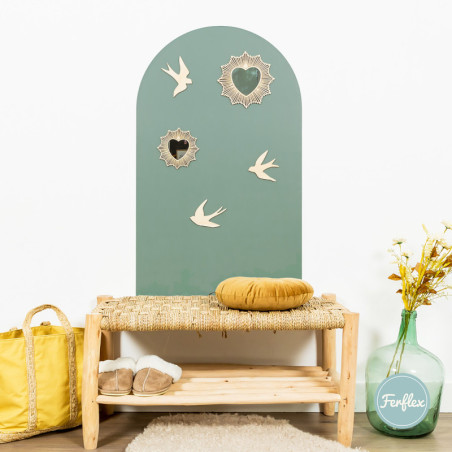 Tableau magnétique Arche Vert Emeraude FERFLEX et ses accessoires