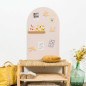 Tableau magnétique Arche Beige Rosé FERFLEX et ses accessoires