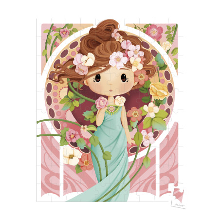 Puzzle inspiré de Mucha JANOD, dès 6 ans