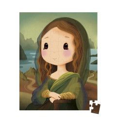 Puzzle inspiré de Leonard de Vinci JANOD, dès 6 ans
