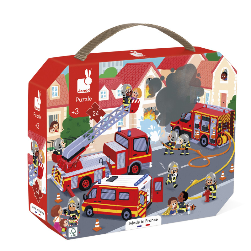 Puzzle Pompiers JANOD, dès 3 ans