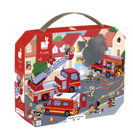 Puzzle Pompiers JANOD, dès 3 ans