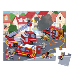 Puzzle Pompiers JANOD, dès 3 ans