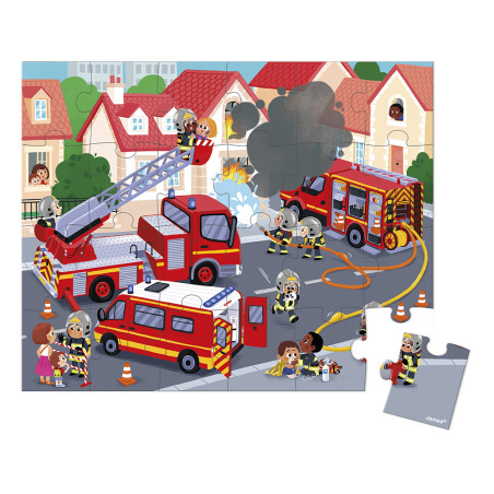 Puzzle Pompiers JANOD, dès 3 ans