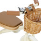 Tricycle BANWOOD Crème, avec panier osier