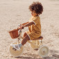 Tricycle BANWOOD Crème, avec panier osier