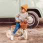 Tricycle BANWOOD Crème, avec panier osier