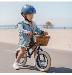 Draisienne BANWOOD Navy, avec panier osier