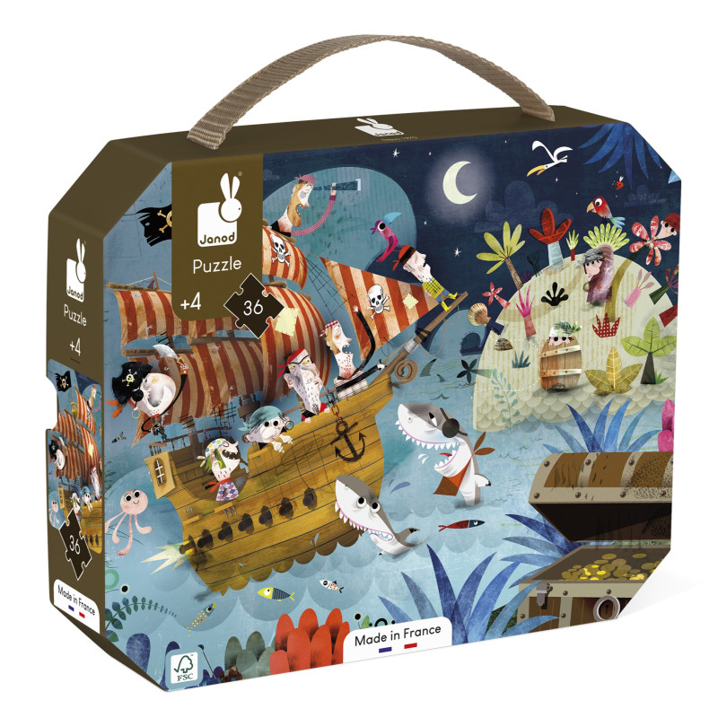 Puzzle La Chasse au Trésor JANOD, dès 4 ans
