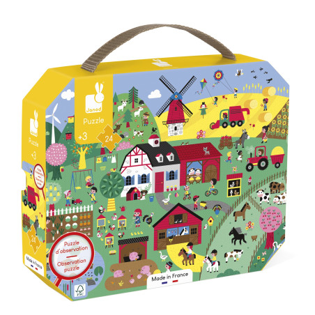 Puzzle d'observation La Ferme JANOD, dès 3 ans
