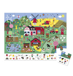 Puzzle d'observation La Ferme JANOD, dès 3 ans