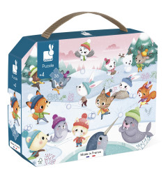 Puzzle Bataille de Boules de Neige JANOD, dès 4 ans