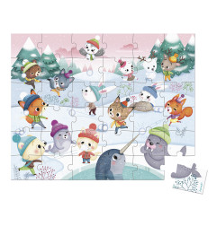 Puzzle Bataille de Boules de Neige JANOD, dès 4 ans