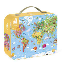 Puzzle Géant du Monde JANOD, dès 7 ans