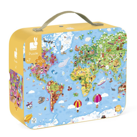 Puzzle Géant du Monde JANOD, dès 7 ans