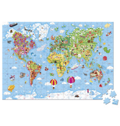 Puzzle Géant du Monde JANOD, dès 7 ans