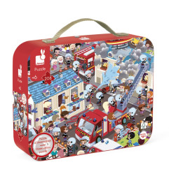 Puzzle d'Observation Pompiers JANOD, rond, dès 6 ans