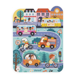 Puzzle Dans la Ville JANOD, dès 18 mois