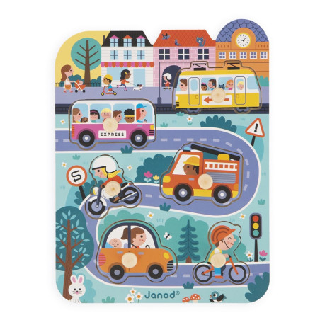 Puzzle Dans la Ville JANOD, dès 18 mois