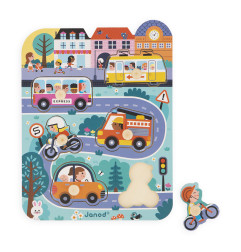 Puzzle Dans la Ville JANOD, dès 18 mois