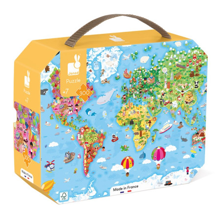 Puzzle Géant du Monde JANOD, dès 7 ans