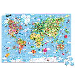 Puzzle Géant du Monde JANOD, dès 7 ans